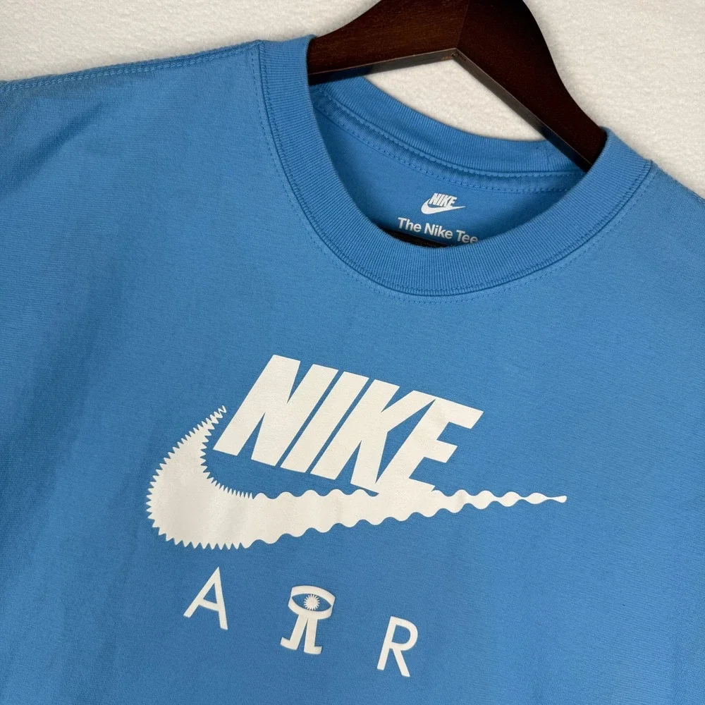 Nike Air Your Sole Graphic T-Shirt Blue Loose Fit Mens‎ L DQ1016-412